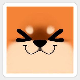 Pomeranian XD Face Sticker